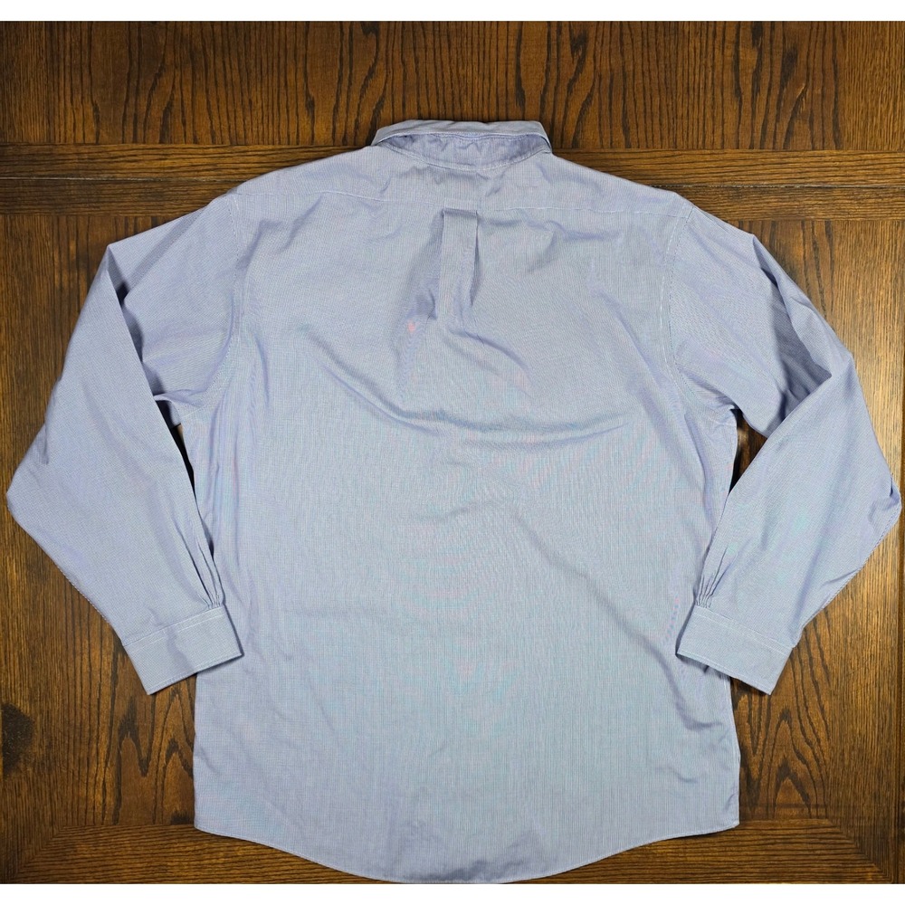 Brooks Brothers Slim Fit Non-Iron Supima Cotton Dress Shirt Blue 17-34